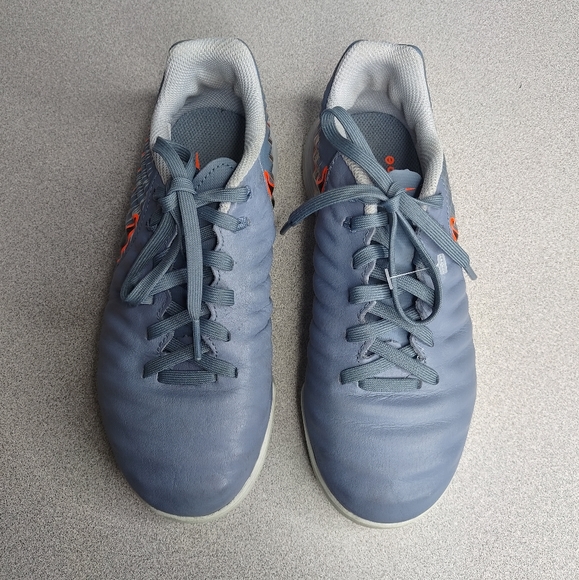 NIKE YOUTH LEGENDX 7 ACADEMY TF TURF SOCCER SHOES (ARMORY BLUE/BLACK/ - Picture 5 of 9